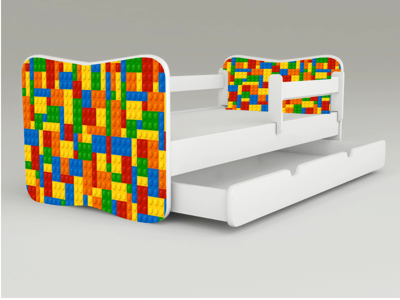 Detsk poste s odnmatenmi bonicami + uflk Legov kocky